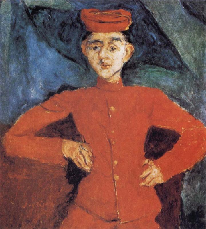 Page Boy at Maxim-s, Chaim Soutine